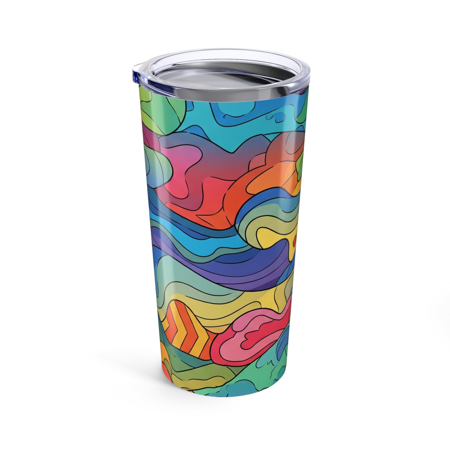 20oz Stainless Steel Tumbler With Double Wall Vacuum Insulation Travel Mug Spill Resistant Keeps Beverages Hot Or