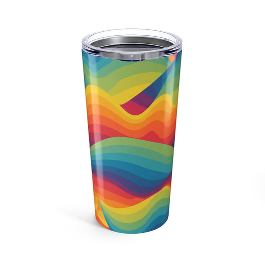 20oz Stainless Steel Tumbler With Printed Image Double Wall Vacuum Insulated Spill Resistant For Hot And Cold