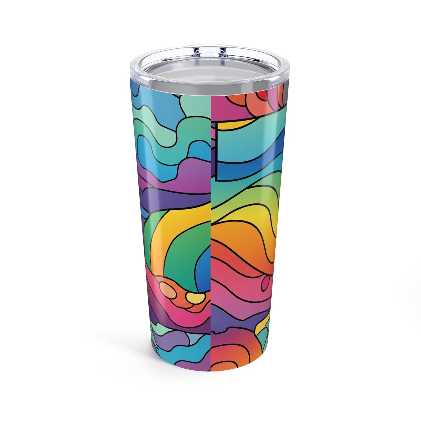 20oz Stainless Steel Tumbler With Double Wall Vacuum Insulation Spill Resistant Travel Mug Printed Dishwasher Safe