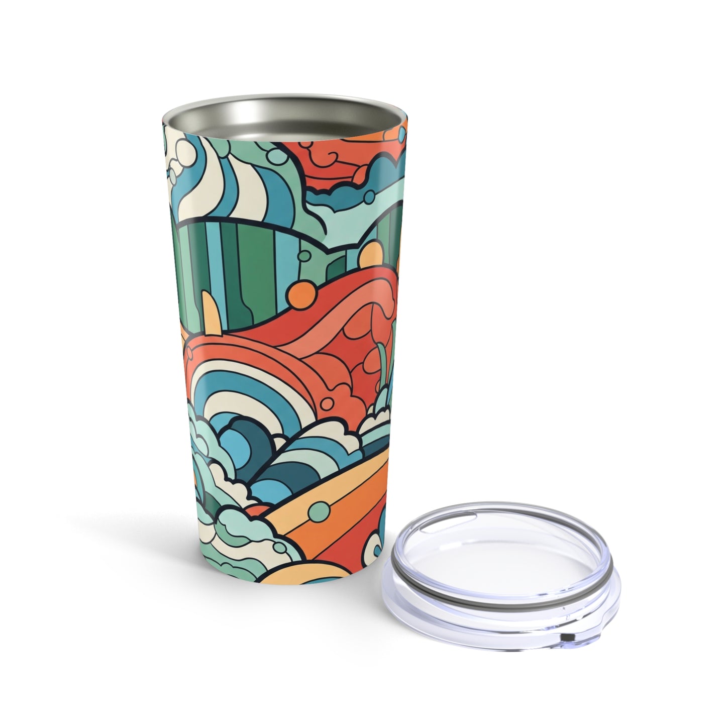 20oz Stainless Steel Travel Mug With Double Wall Vacuum Insulation Leak Proof Construction For Hot Or Cold