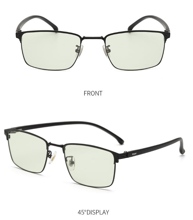 Anti Blue Light Glasses Photochromic PC And Metal Frame