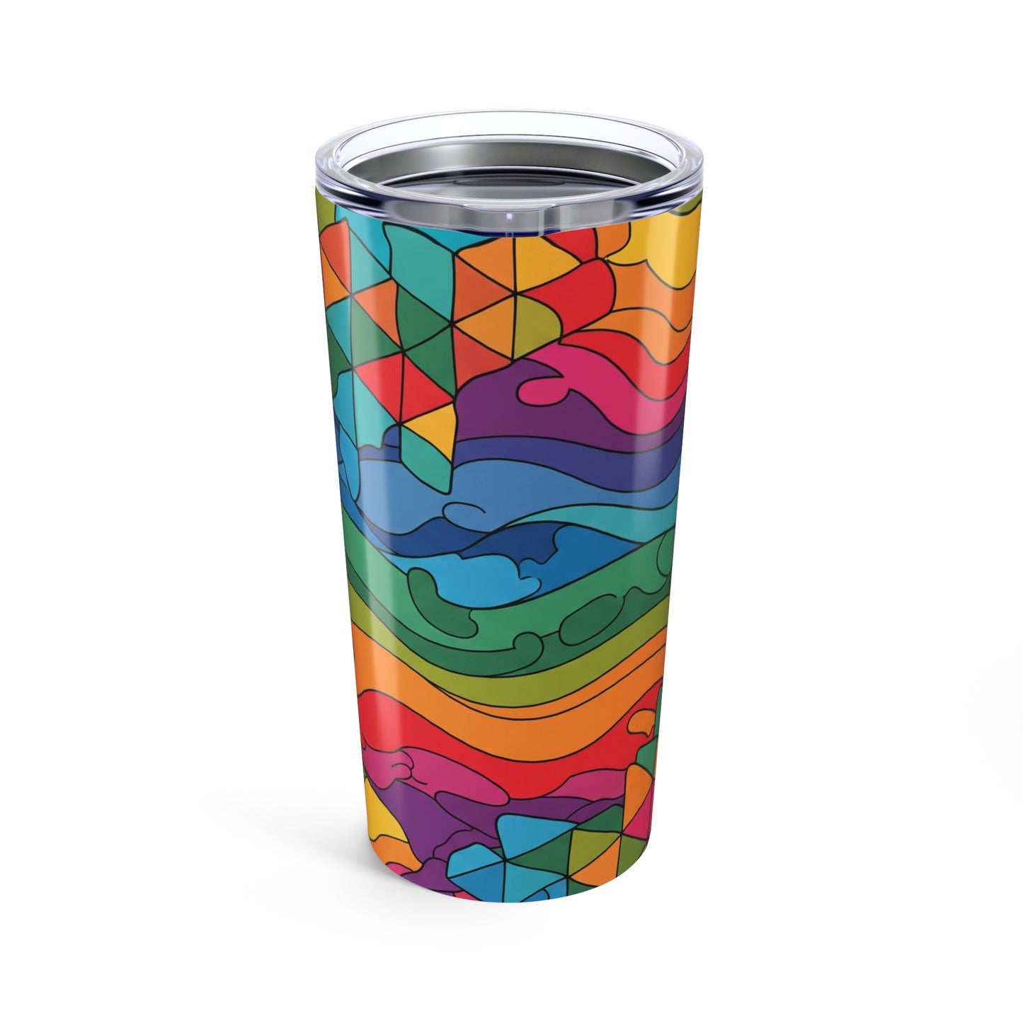 20oz Stainless Steel Tumbler With Double Wall Insulation And Printed Art Travel Mug Durable Coffee Cup Kitchen