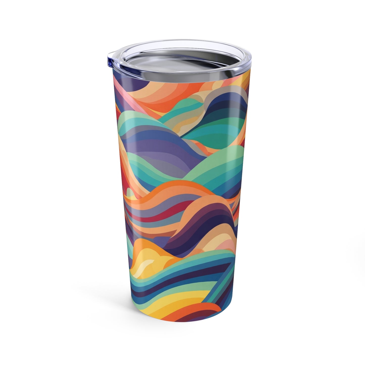 20oz Stainless Steel Tumbler With Double Wall Vacuum Insulated Design Vibrant Print Spill Resistant And Dishwasher