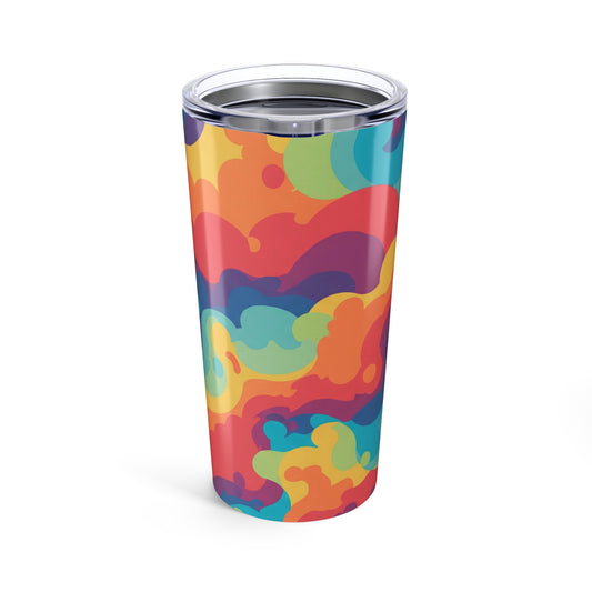 20oz Stainless Steel Tumbler With Double Wall Vacuum Insulation Spill Resistant BPA Free Printed For Hot And Cold