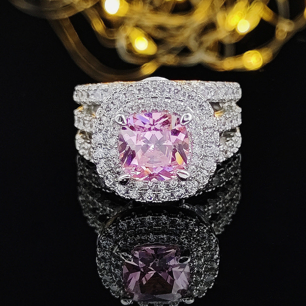 Copper Geometric Ring For Women Thin Band Electroplated Anniversary Gift Pinky Finger Ring Elegant Nice Finish