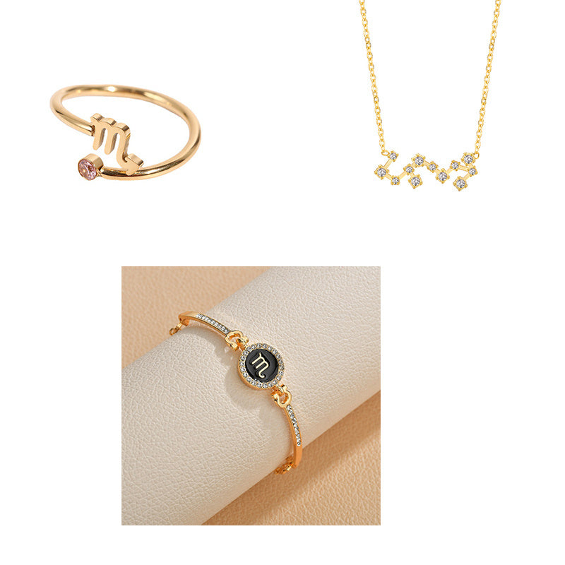 Womens Electroplated Alloy Constellation Fashion Jewelry Anniversary Gift Travel Gift Business Present Elegant