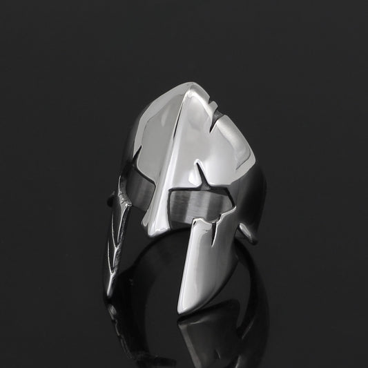Geometric Titanium Steel Ring Antique Silver Band Fashion Jewelry For Men And Women Size 9 To 13 Everyday Wear