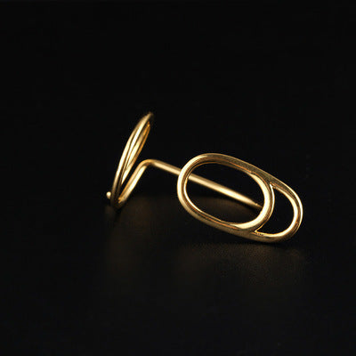 Women Fashion Alloy Nail Ring Heart Shaped Creative Design Silver And Gold Accessory For Unique Look Sparkles