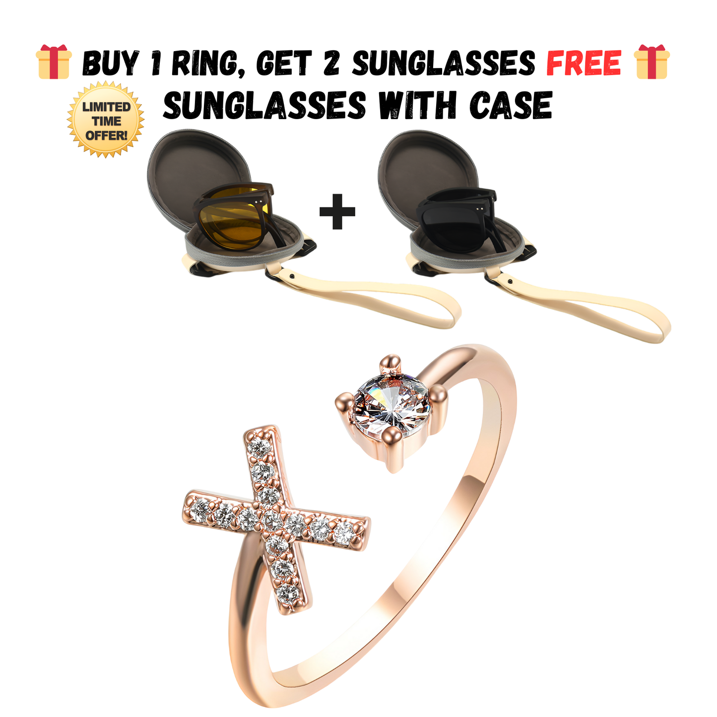 Adjustable Letter Zircon Ring with Alphabet Initials A Z Copper Alloy Jewelry Gift for Women Elegant Gift Idea