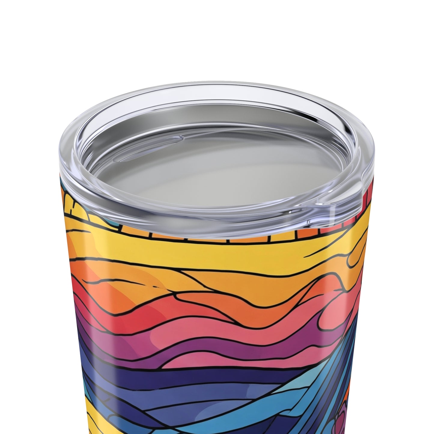 20 Oz Stainless Steel Tumbler With Double Wall Vacuum Insulation Leak Proof For Hot Or Cold Beverages Printed