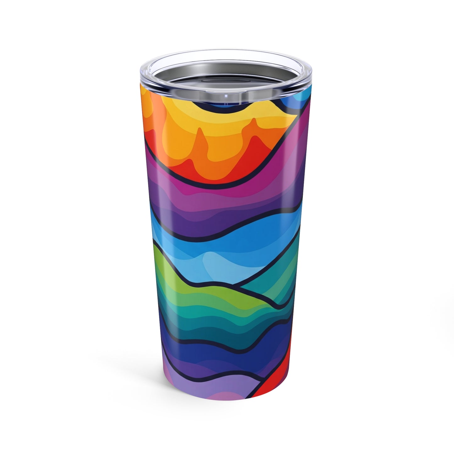 20 Oz Stainless Steel Tumbler With Double Wall Vacuum Insulation Spill Resistant Travel Mug For Hot Or Cold