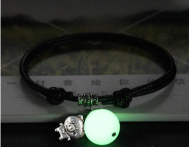 Unisex Luminous Alloy Bracelet Korean Design for Couples Opening Ceremony Anniversary Gift and Celebration Now