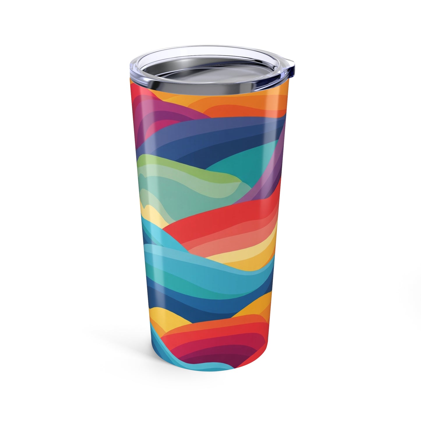20oz Stainless Steel Printed Tumbler Double Wall Vacuum Insulation Spill Resistant Travel Mug For Hot And Cold