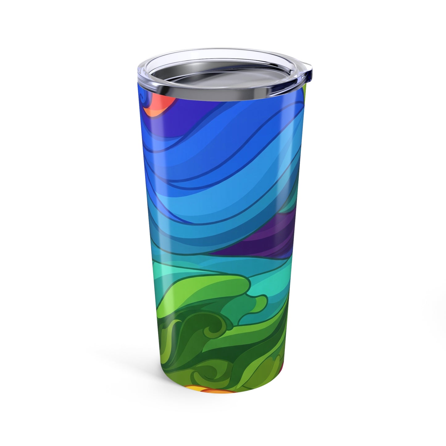 20oz Stainless Steel Travel Mug With Double Wall Vacuum Insulation Spill Resistant BPA Free Printed For Hot And