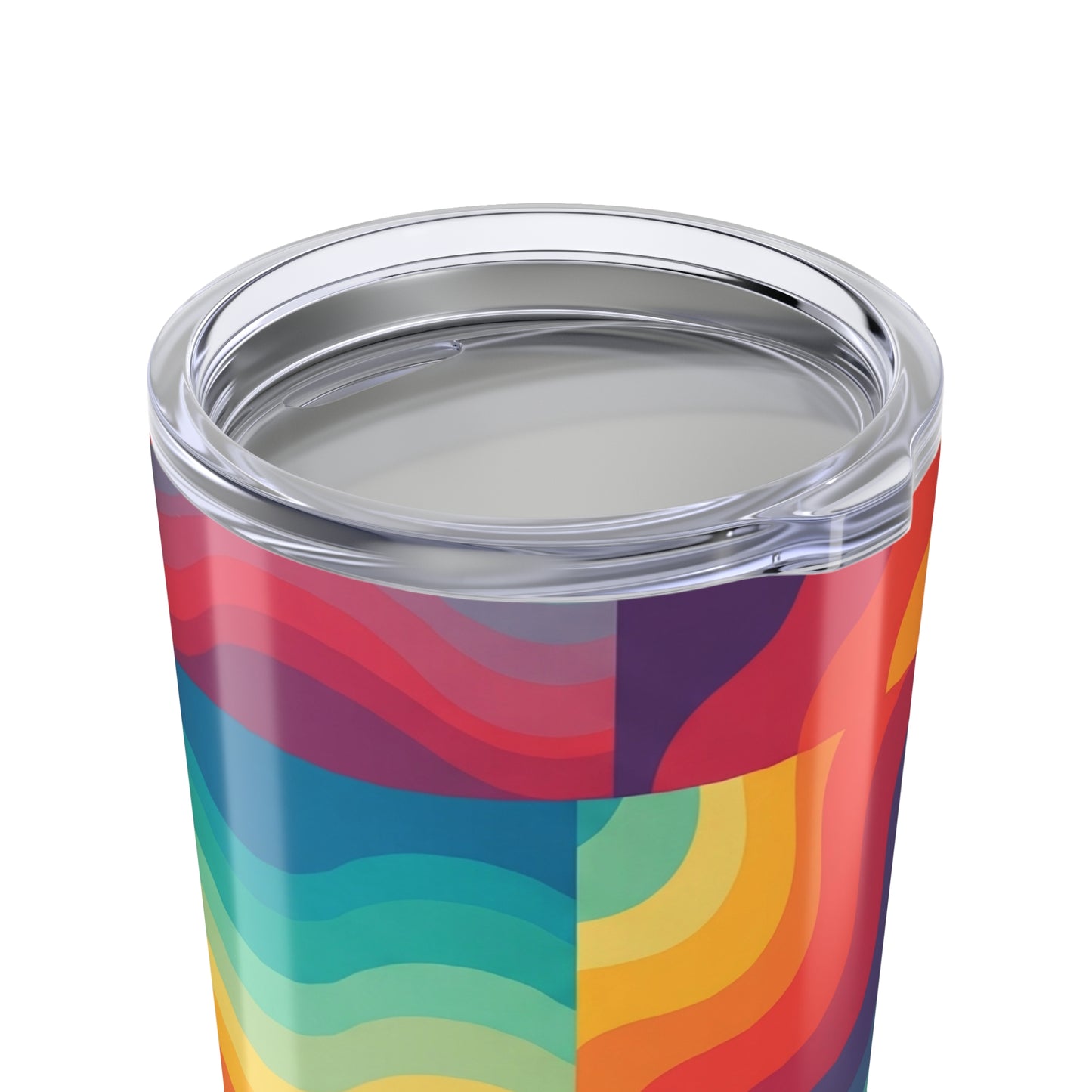 20oz Stainless Steel Travel Mug Double Wall Vacuum Insulation Printed Design Spill Resistant Keeps Drinks Hot Or