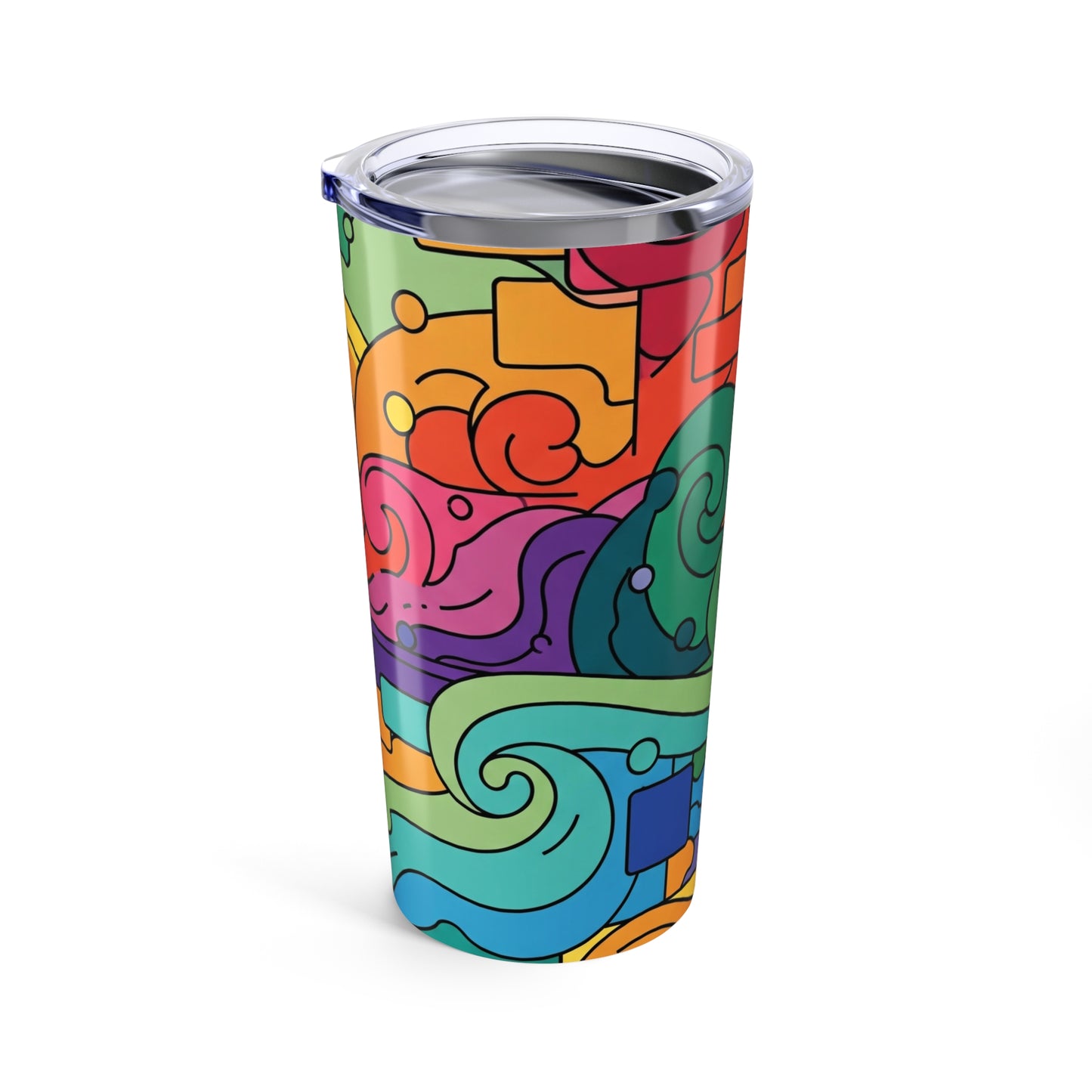20oz Stainless Steel Tumbler With Double Wall Vacuum Insulation Leak Proof Printed Travel Cup For Hot And Cold