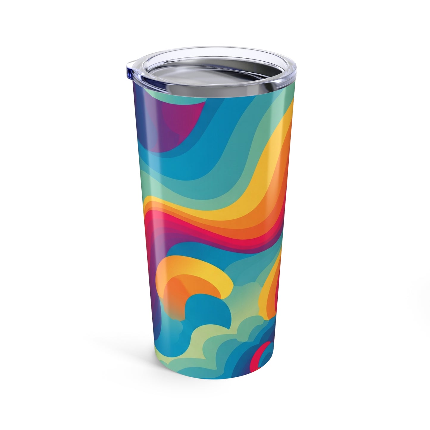 20 Ounce Stainless Steel Tumbler With Double Wall Vacuum Insulation Spill Resistant Printed Cup For Hot Or Cold