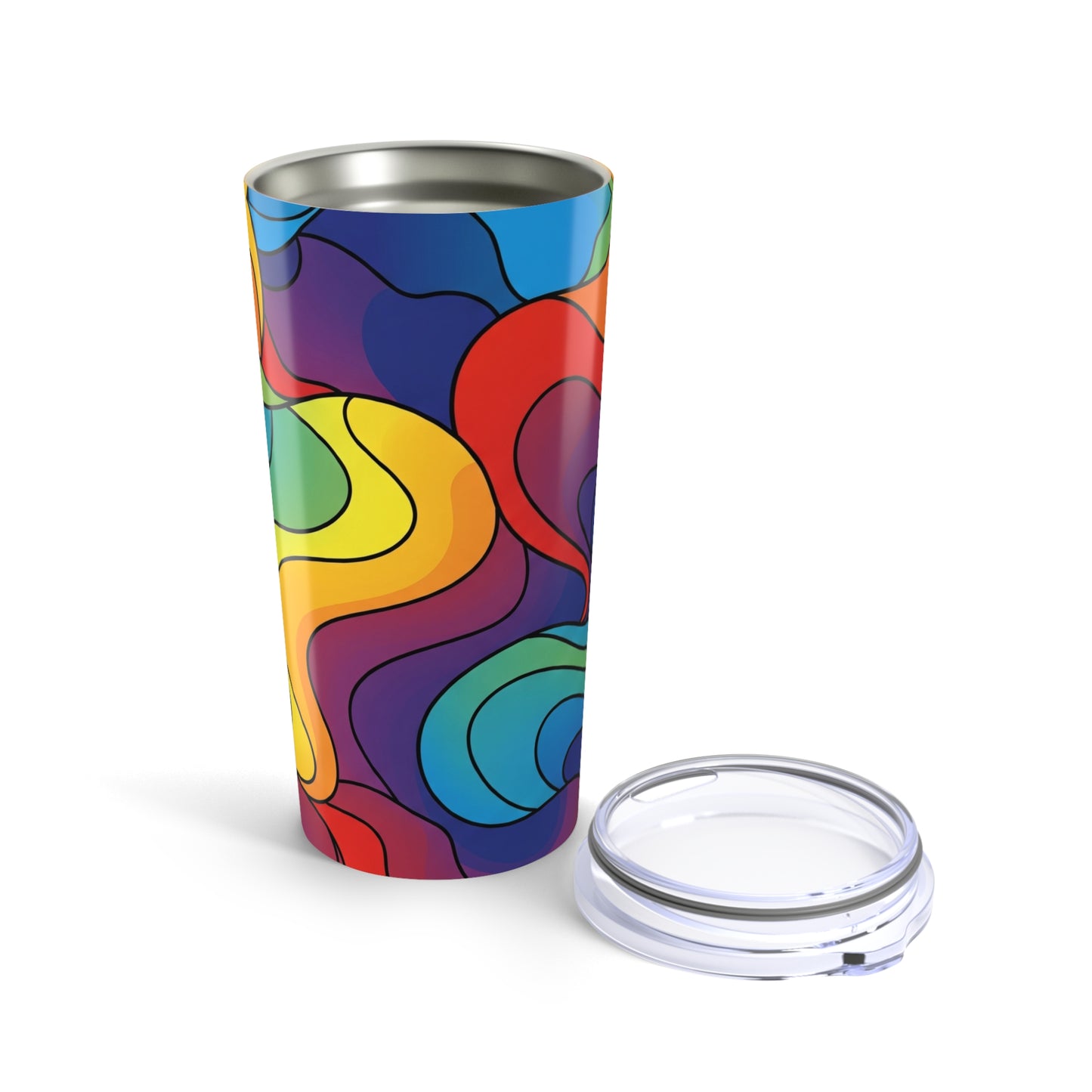 20 Oz Stainless Steel Tumbler With Double Wall Vacuum Insulation Art Print Dishwasher Safe Leak Proof Travel Mug