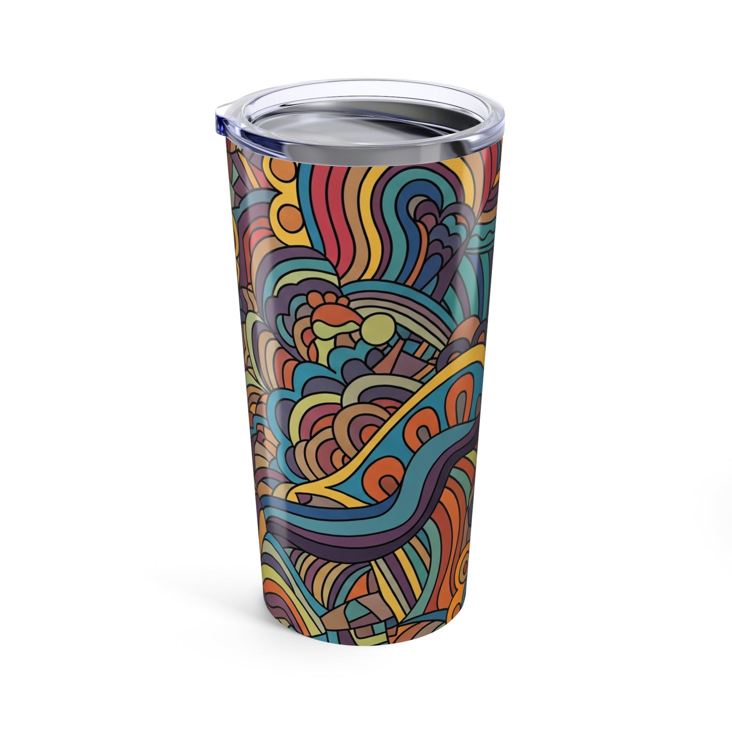 20oz Stainless Steel Tumbler With Unique Printed Art Double Wall Vacuum Insulated Spill Resistant BPA Free Hot Cold
