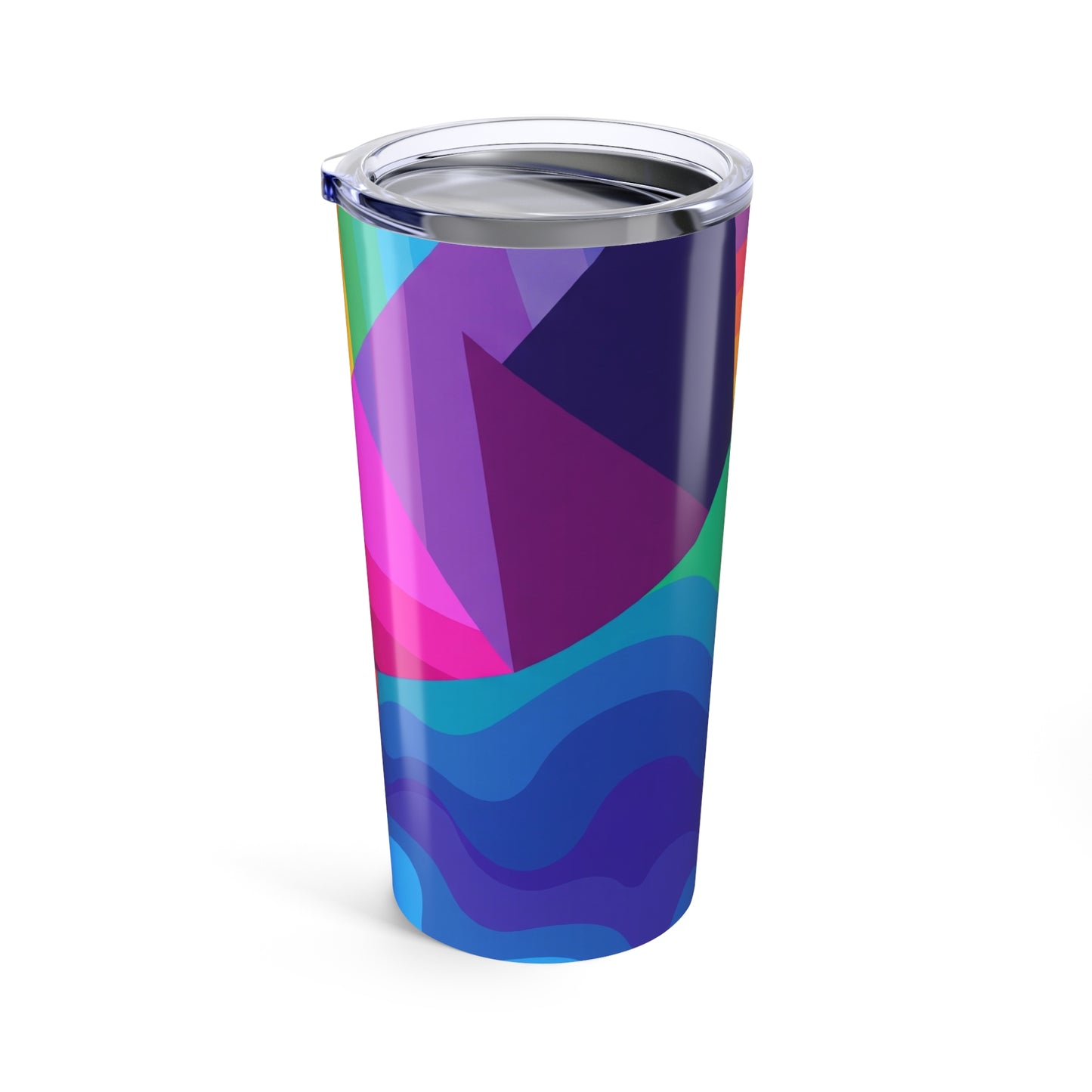20 Oz Stainless Steel Printed Coffee Cup With Double Wall Insulation Leak Proof Lid For Travel