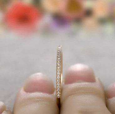 Women Rhinestone Engagement Ring Jewelry Sparkling Copper Band With Crystal Zircon For Wedding And Nite Events