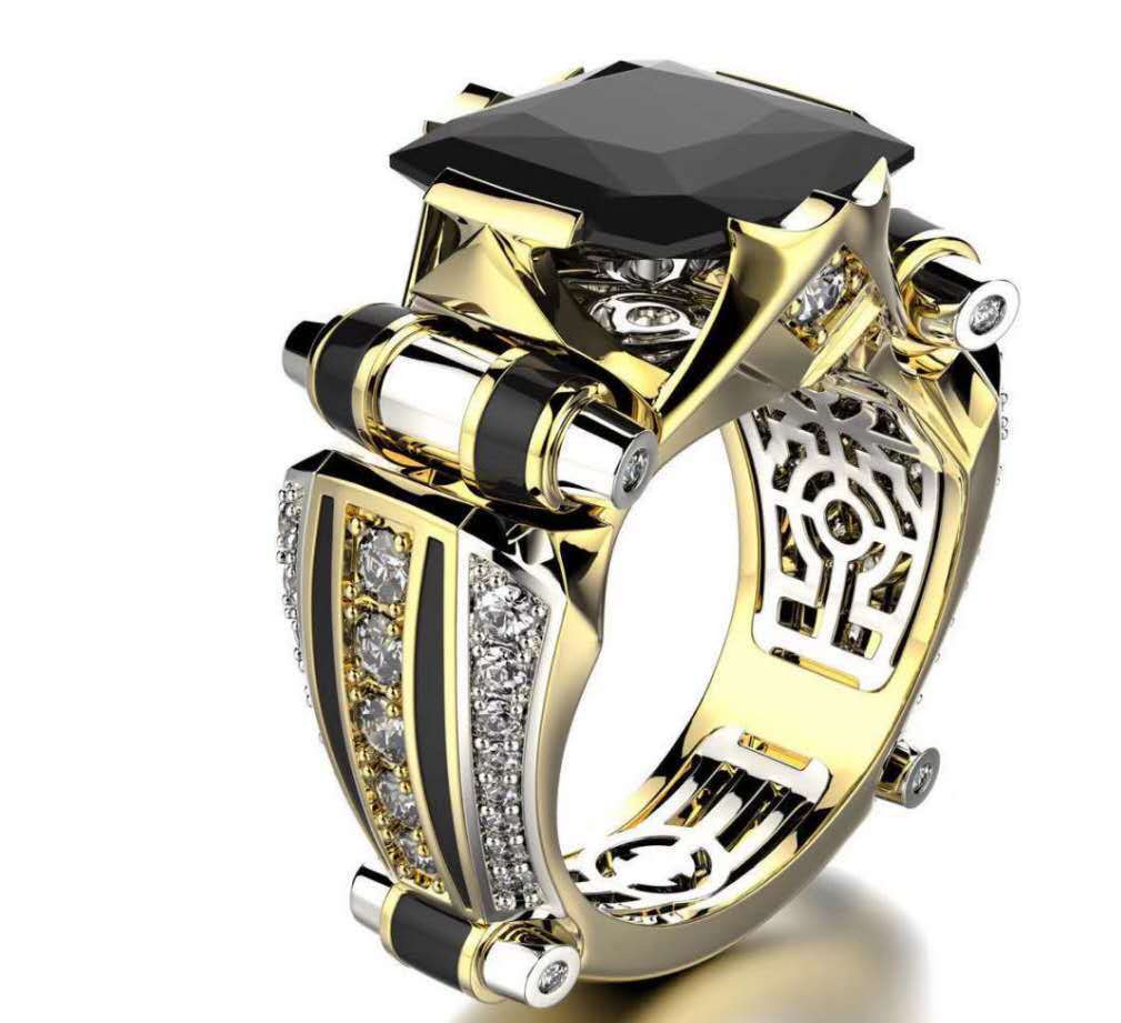 Mens Bold Alloy Ring Statement Jewelry For Confident Look Everyday Wear And Special Occasion Modern Style Pick