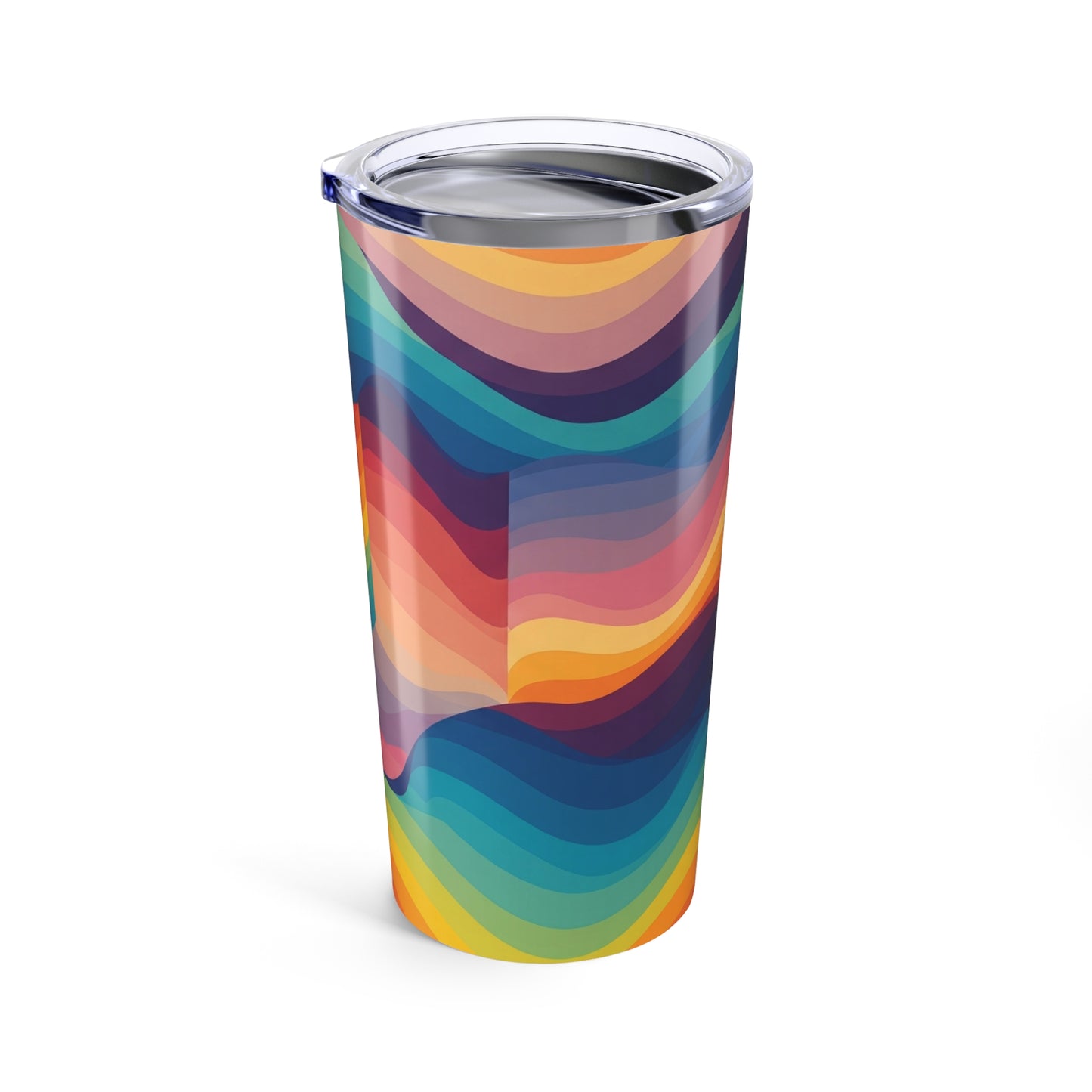 20 Oz Stainless Steel Travel Mug With Printed Design Double Wall Vacuum Insulated Spill Resistant Hot Cold