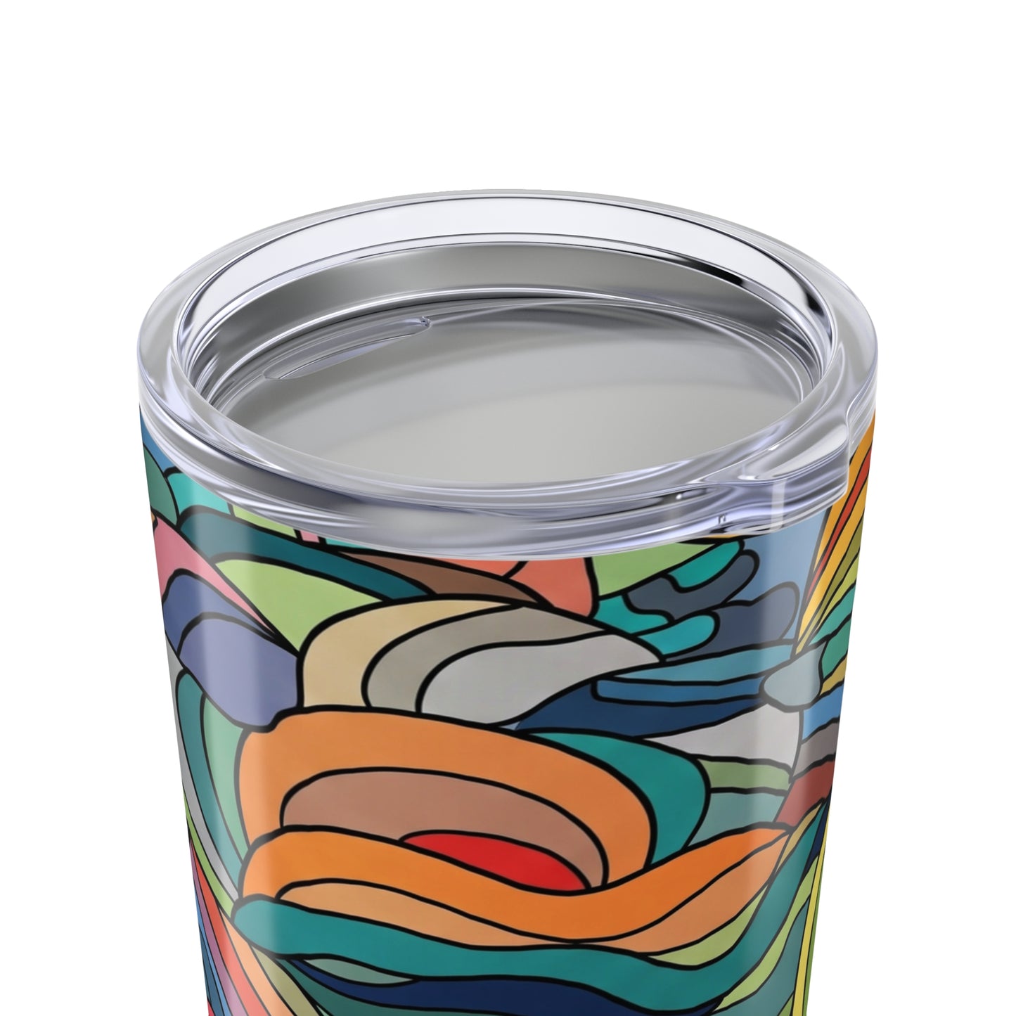20oz Stainless Steel Tumbler With Double Wall Vacuum Insulation Spill Proof Travel Mug Printed Design For Beverages