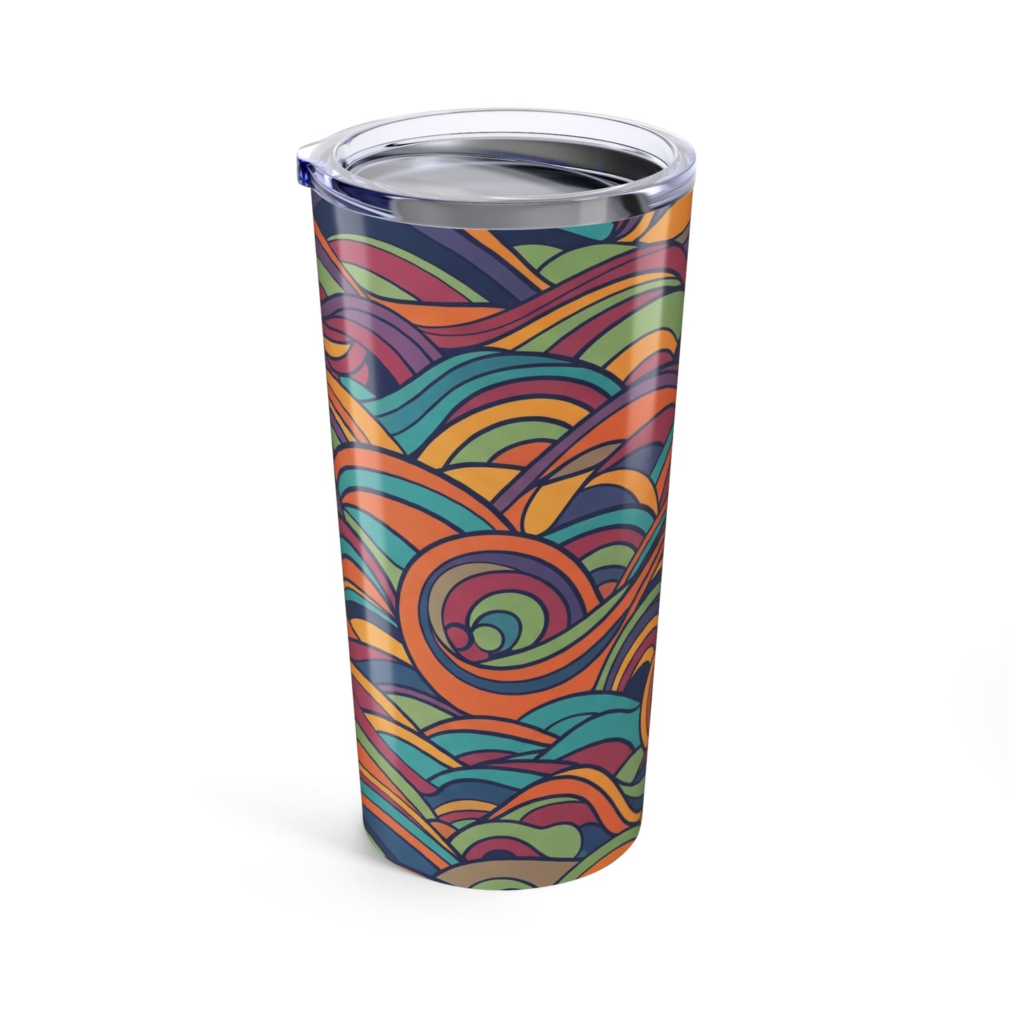 20oz Stainless Steel Tumbler With Double Wall Vacuum Insulation Keeps Hot And Cold Beverages Spill Resistant Leak