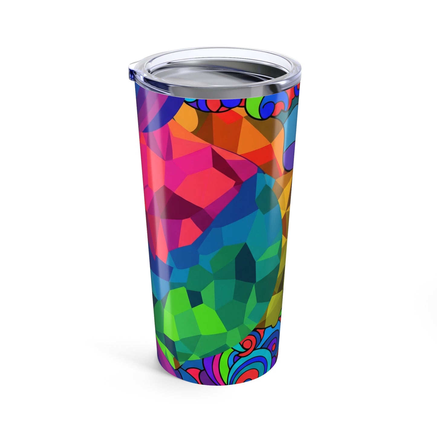 20oz Stainless Steel Printed Tumbler With Double Wall Insulation Spill Resistant Coffee Mug For Hot And Cold Drinks