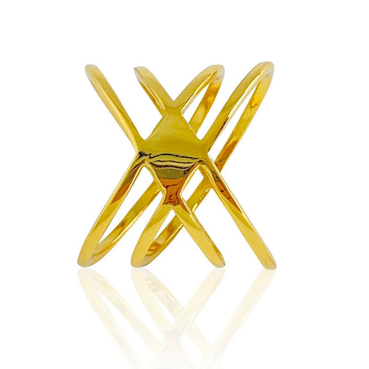 Simple Index Finger Ring European Geometry Ring Personalized Copper Ring Electroplating Ring Fashion Jewelry Ring Minimalist Ring Design Sense Ring