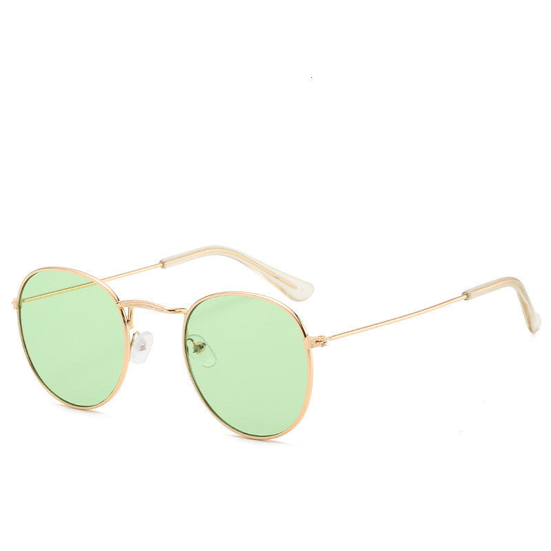 Trend Sunglasses Metal Frame HD Lenses Reflective Design Universal Fit Eye Protection Outdoors Shades Everyday