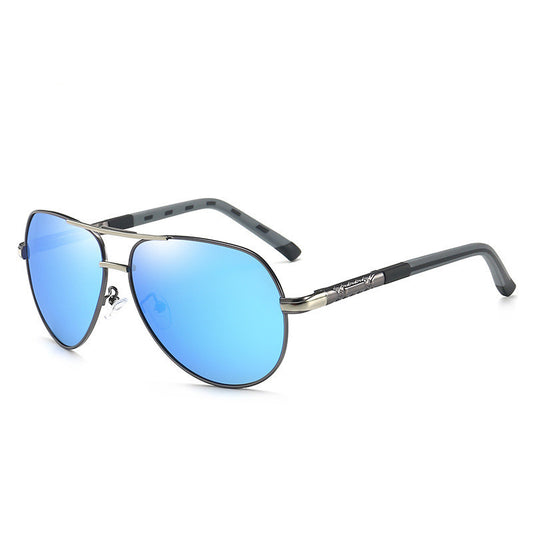 Polarized Driving Sunglasses With Color Changing Lens Metal Frame For Men And Women TAC Lens Great For Driving