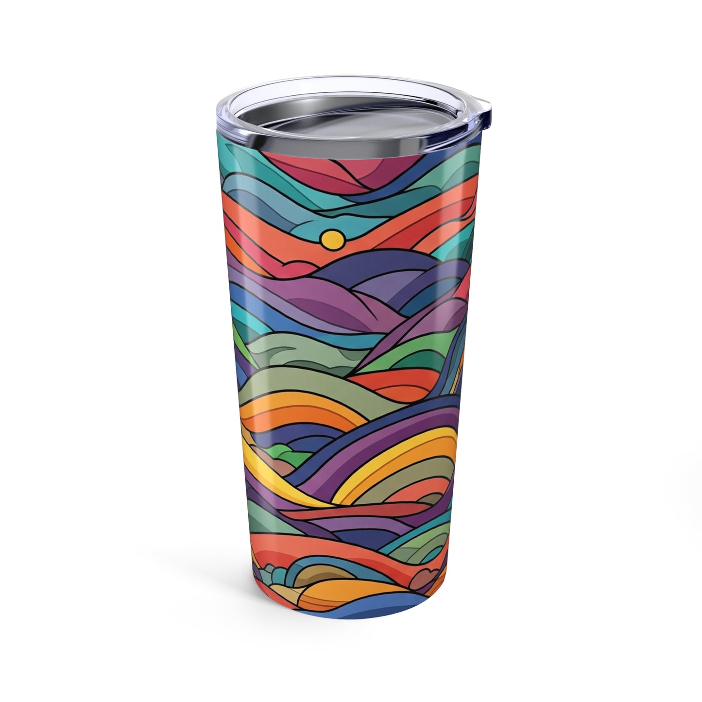 20Oz Stainless Steel Insulated Tumbler With Double Wall Vacuum Thermal Spill Resistant Travel Coffee Mug Printed