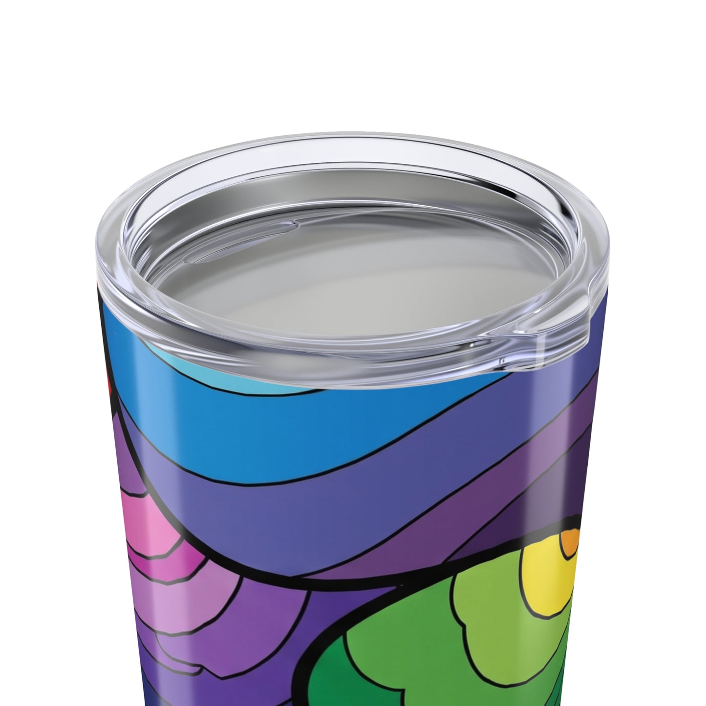 20oz Stainless Steel Printed Travel Mug Double Wall Vacuum Insulated Spill Resistant Thermal Coffee Cup Durable