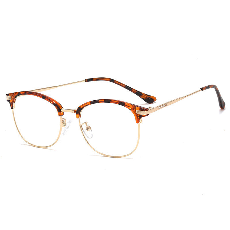 Vintage Metal Full Frame Eyewear Frames With Clear Lenses Durable Fashionable Design For Everyday Wear In Colors