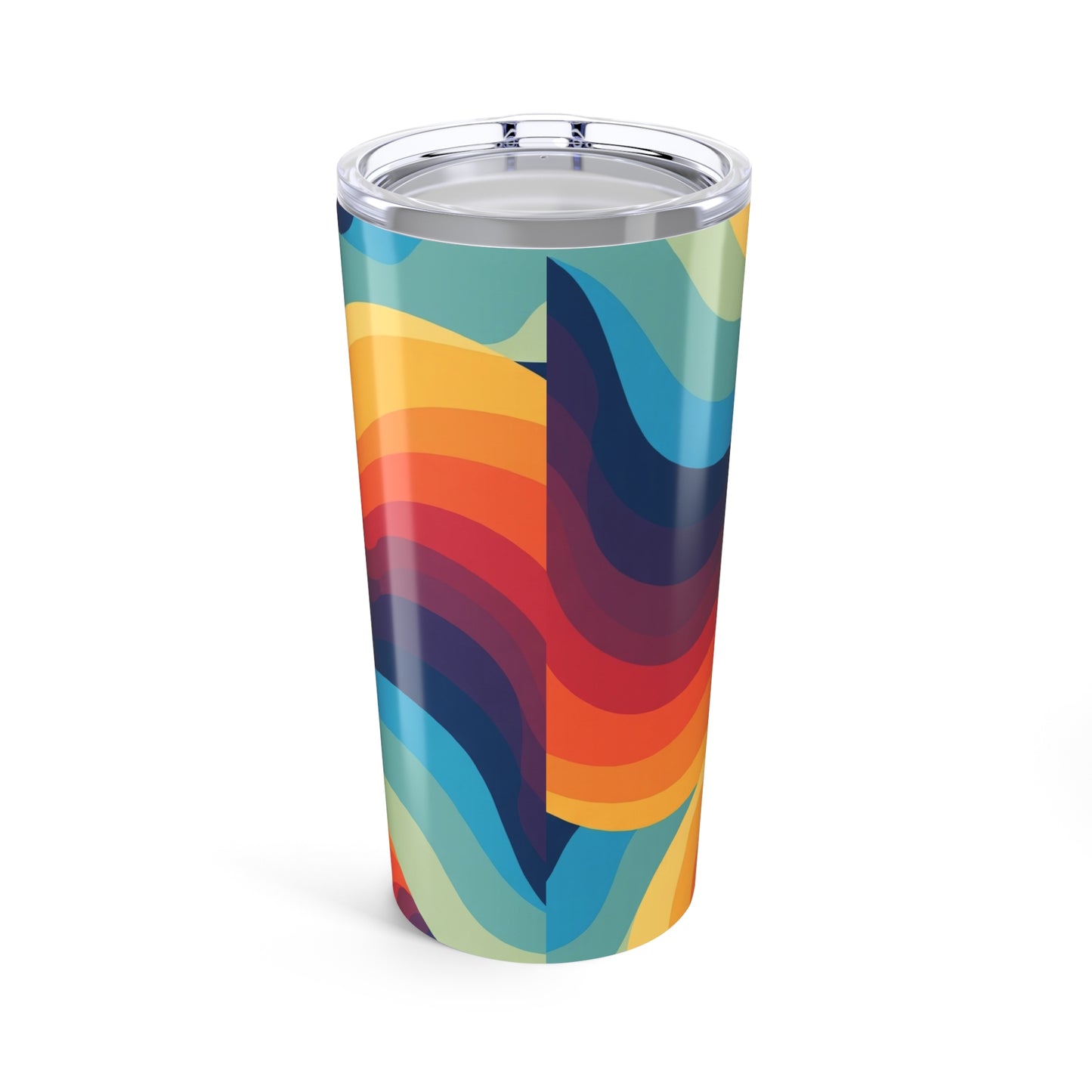 20oz Stainless Steel Printed Travel Mug Double Wall Vacuum Insulated Spill Resistant Durable Beverage Container