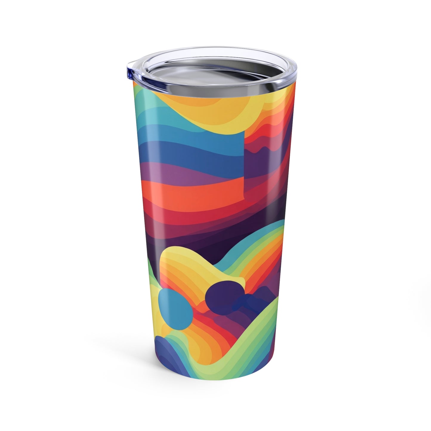 20oz Stainless Steel Travel Mug With Printed Design Double Wall Vacuum Insulation Spill Resistant BPA Free Thermal