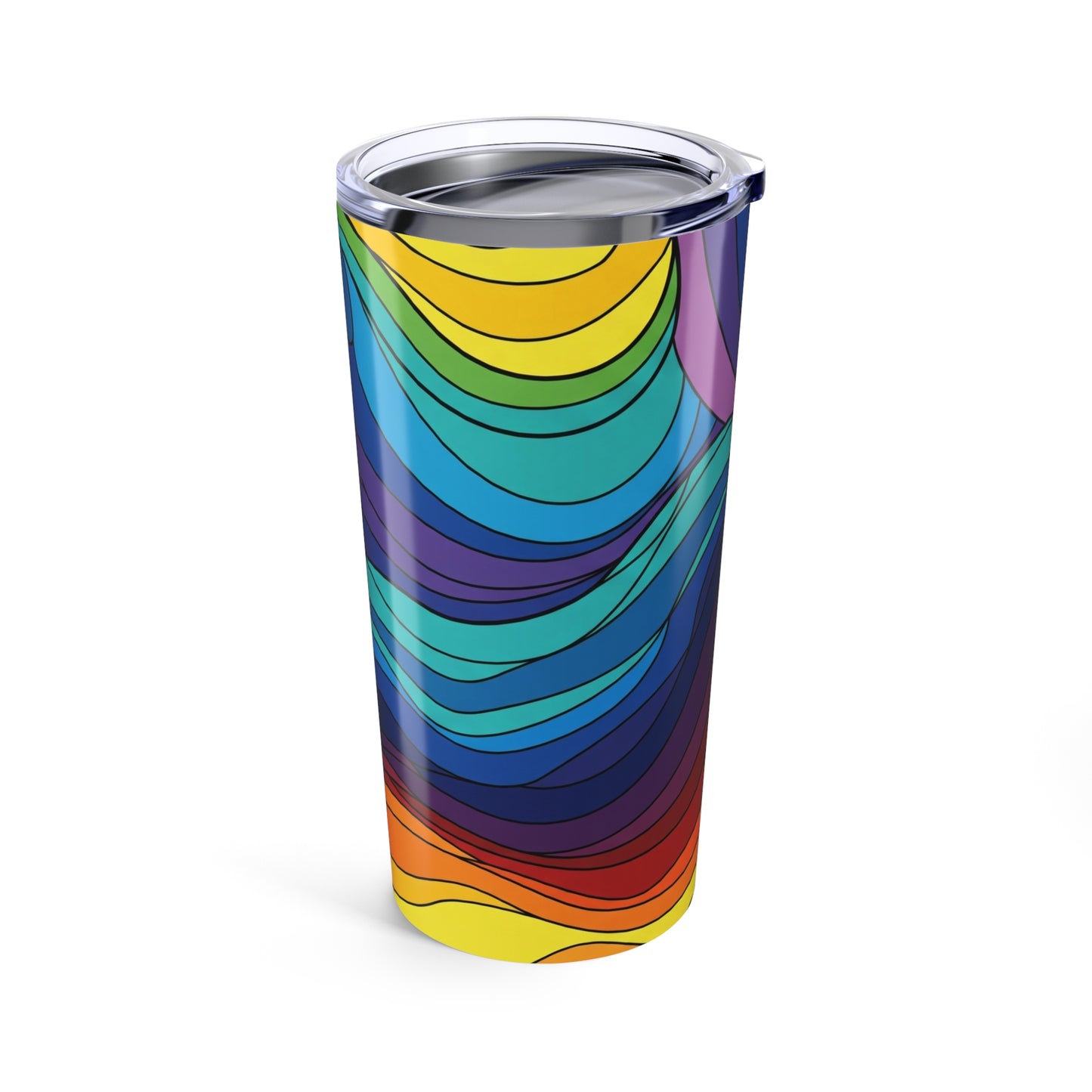 20oz Stainless Steel Travel Mug Double Wall Vacuum Insulated Spill Resistant Keeps Beverages Hot Or Cold Printed