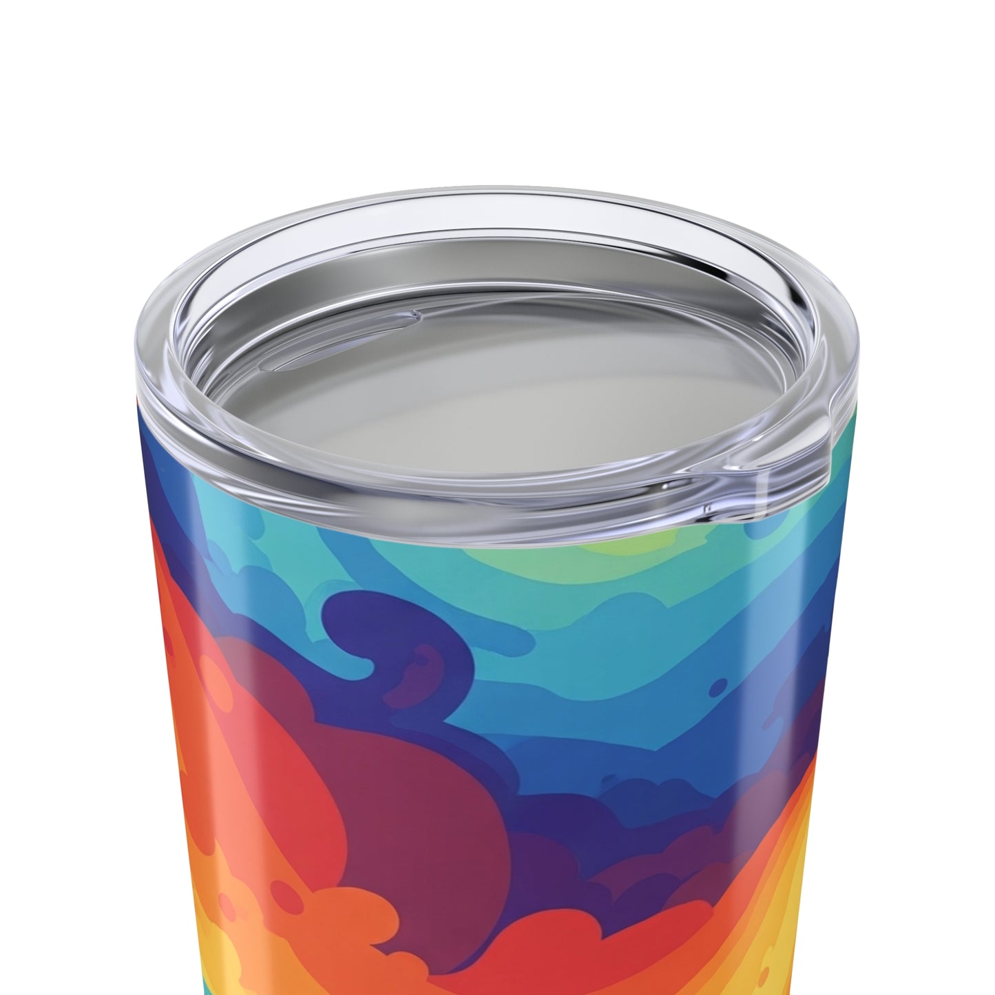 20 Ounce Stainless Steel Tumbler With Double Wall Vacuum Insulation Spill Resistant BPA Free Printed Travel Coffee