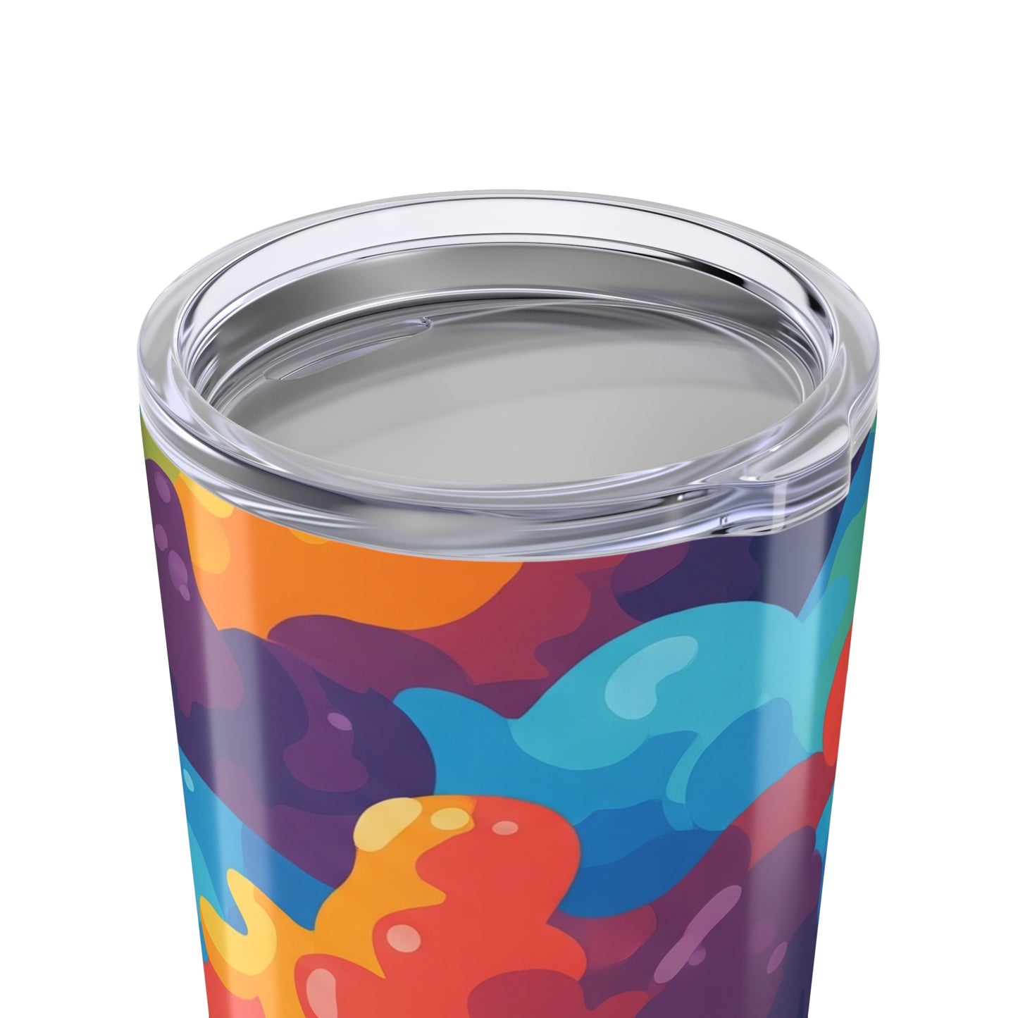 20oz Stainless Steel Tumbler Printed Design Double Wall Vacuum Insulation Spill Resistant Thermal Beverage Cup