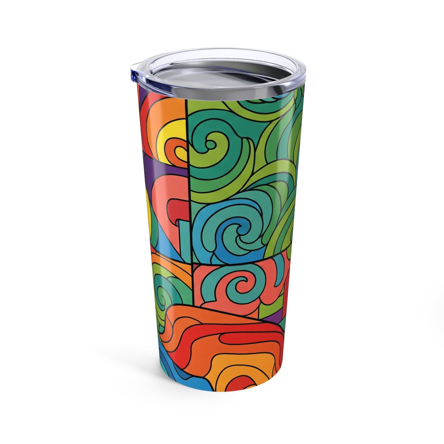20oz Stainless Steel Tumbler With Double Wall Vacuum Insulation Spill Resistant Keeps Hot Or Cold Drinks