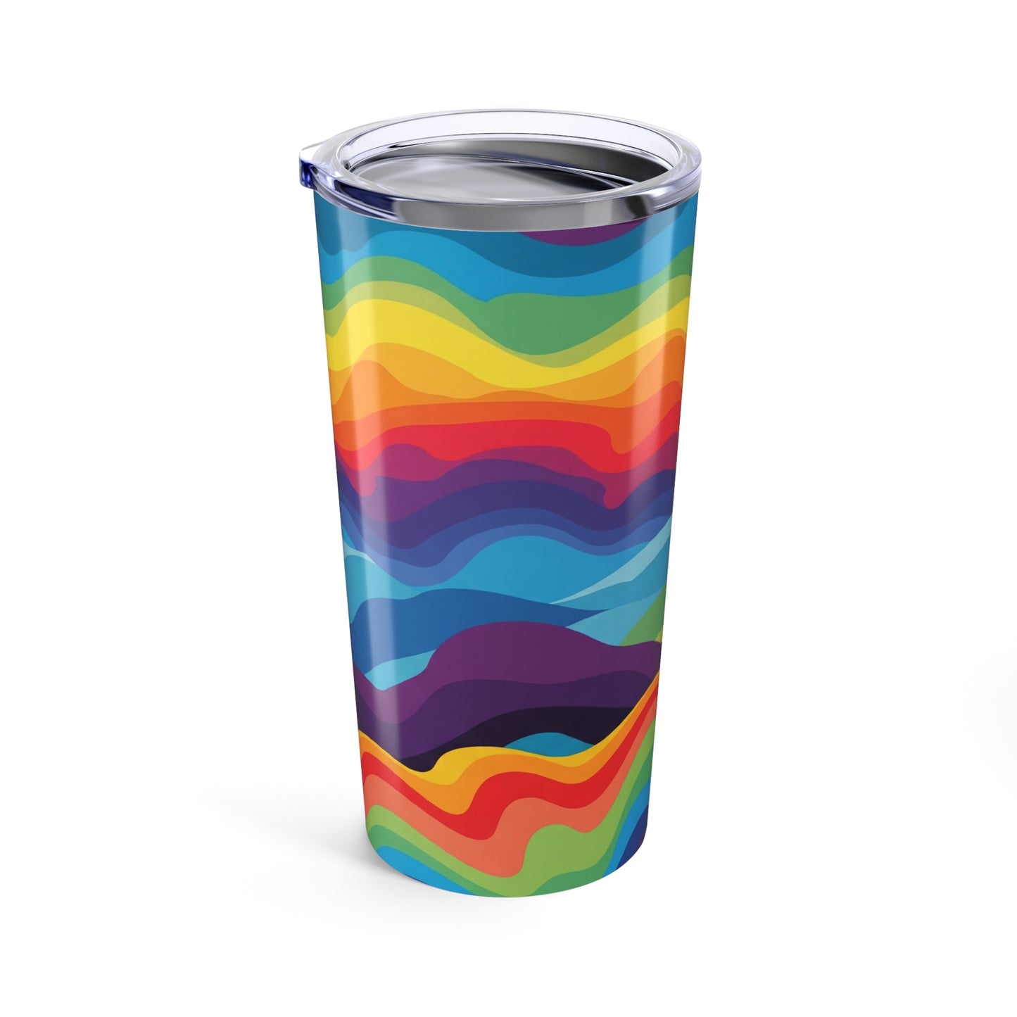 Twenty Oz Stainless Steel Tumbler With Design Double Wall Vacuum Insulated Spill Resistant Travel Mug For Beverages