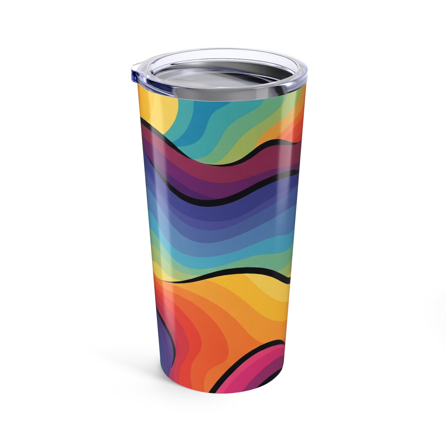 20oz Stainless Steel Printed Tumbler With Double Wall Vacuum Insulation Leak Proof For Hot And Cold Beverages Daily