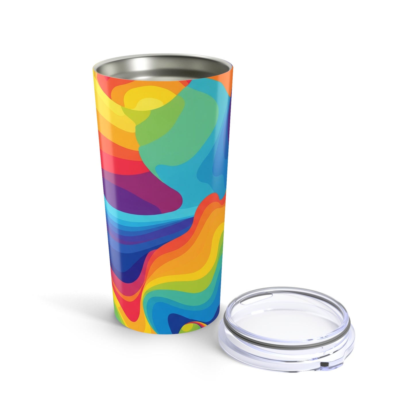 20oz Stainless Steel Tumbler With Double Wall Insulation Dishwasher Safe Travel Mug Printed Art Keeps Beverages