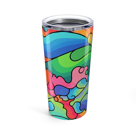 20oz Stainless Steel Tumbler With Double Wall Vacuum Insulation Spill Resistant Durable And Dishwasher Safe