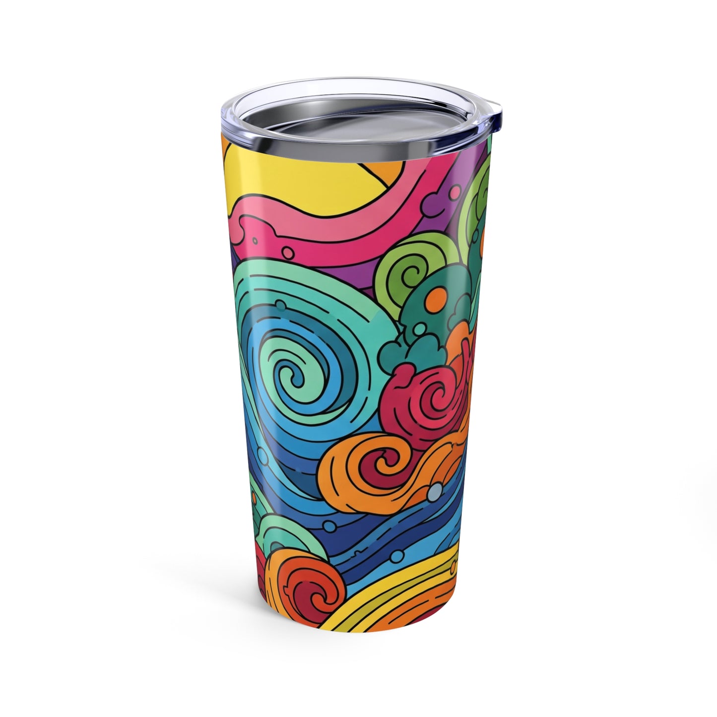 20oz Stainless Steel Tumbler Featuring Double Wall Vacuum Insulation Spill Resistant Printed Coffee Mug Drinkware