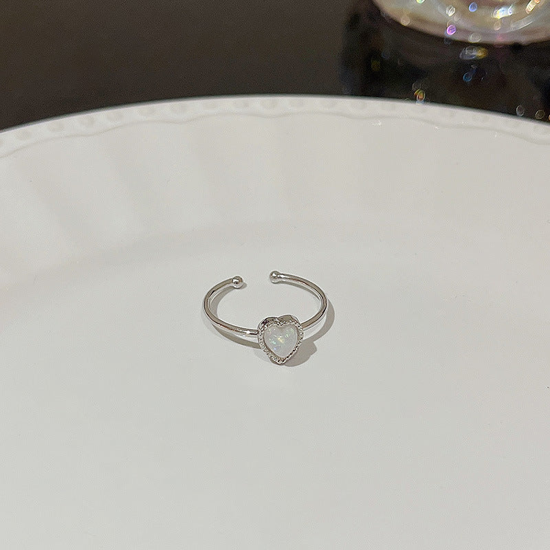 Open Ring For Women Butterfly Zircon Inlaid Copper Ring With Bow Square Heart Elements Fashion Jewelry Sparkle