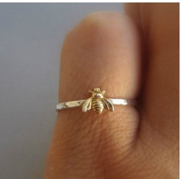 Butterfly Ring With Zircon Inlay Unisex Alloy Fashion Jewelry European American Style Versatile European Style