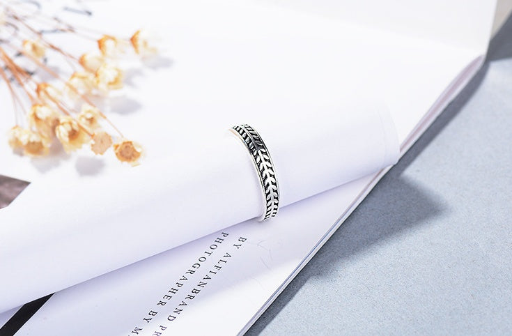 Olive Leaf Ring in 925 Silver Size 13point7mm Elegant Floral Band Jewelry for Everyday Wear Gift Ready Everyday Style